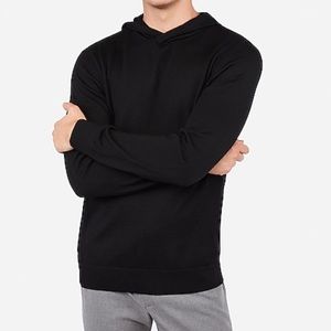 Merino Wool Blend Thermal-Regulated Hooded Sweater